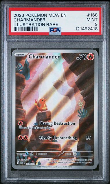 PSA 9 Charmander - 168/165 - SV: Scarlet & Violet 151 (MEW) Pokémon TCG