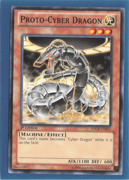 Proto-Cyber Dragon SDCR-EN005 Structure Deck: Cyber Dragon Revolution Yu-Gi-Oh 1st Edition