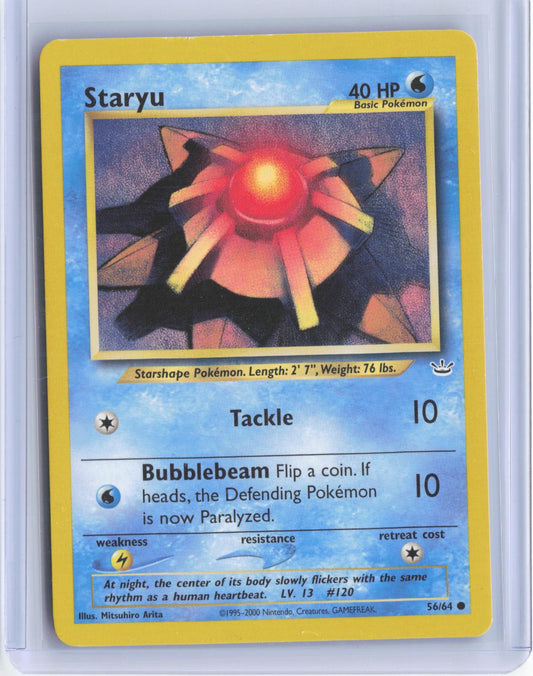 Staryu 56/64 Common Neo Revelation Pokemon Unlimited TCG Card
