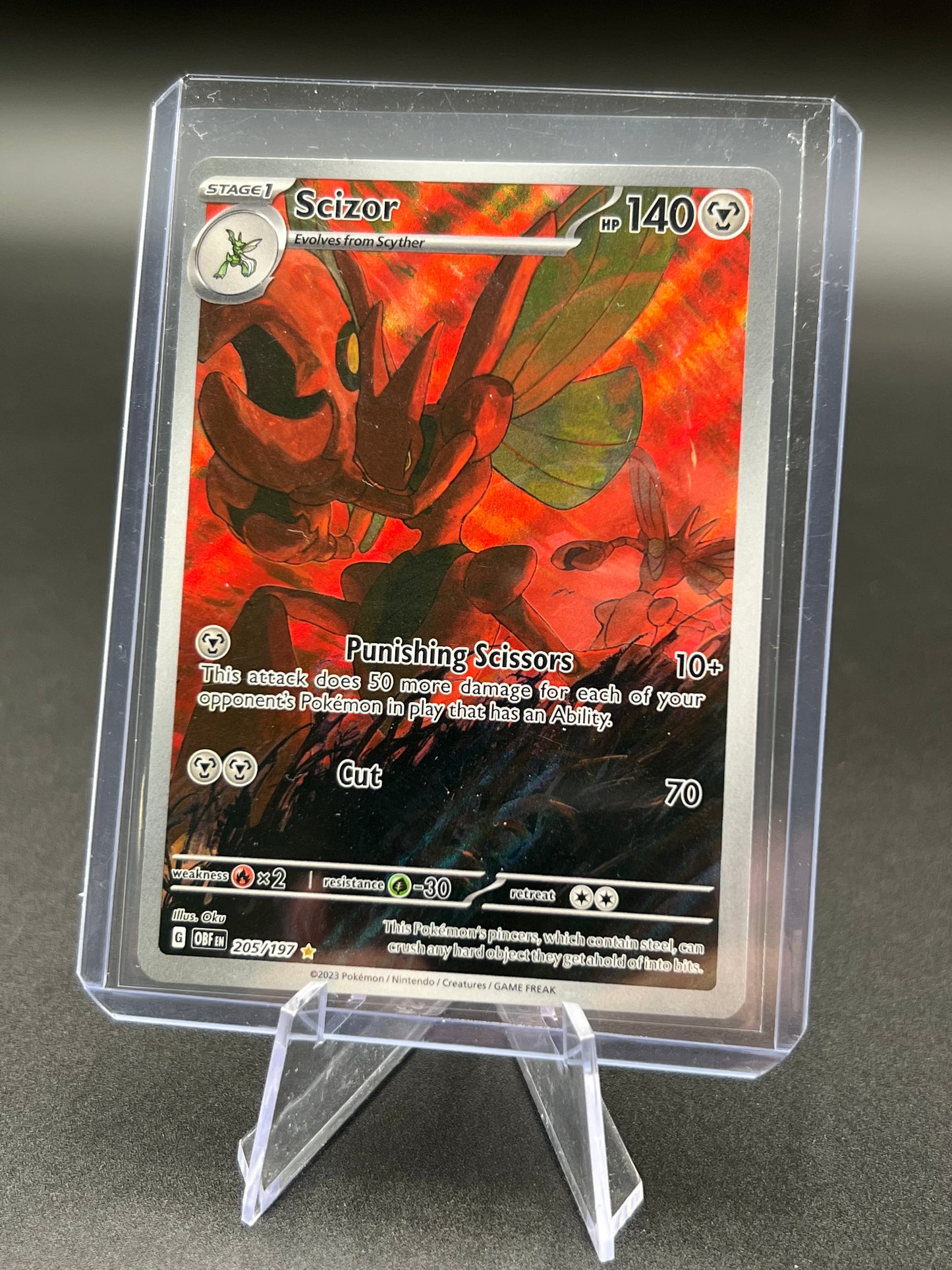 Scizor - 205/197 - SV03: Obsidian Flames (OBF) Pokémon TCG