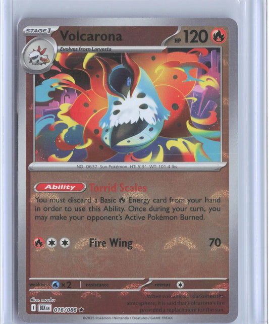 Volcarona (Poke Ball Pattern) 016/086 Rare Black Bolt Pokemon Holo