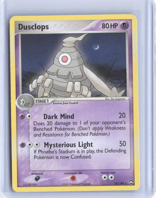 Dusclops 14/108 Rare Power Keepers Pokemon TCG Card
