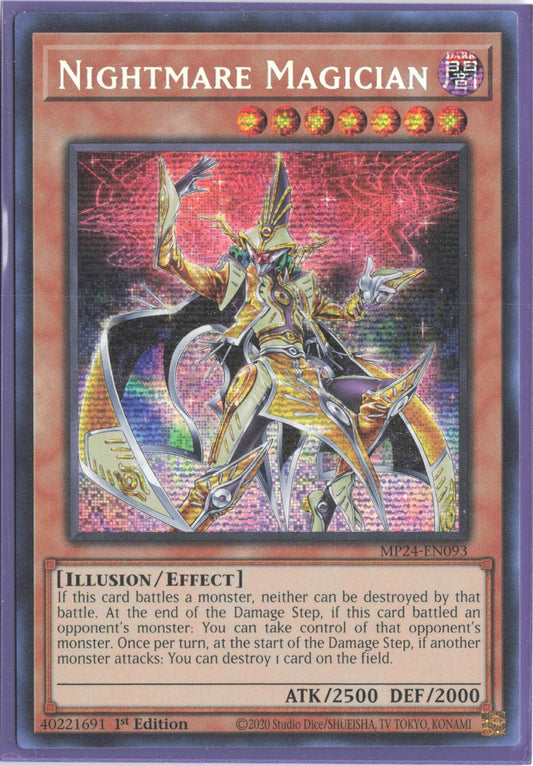 Nightmare Magician MP24-EN093 25th Anniversary Tin: Dueling Mirrors Yu-Gi-Oh 1st Edition
