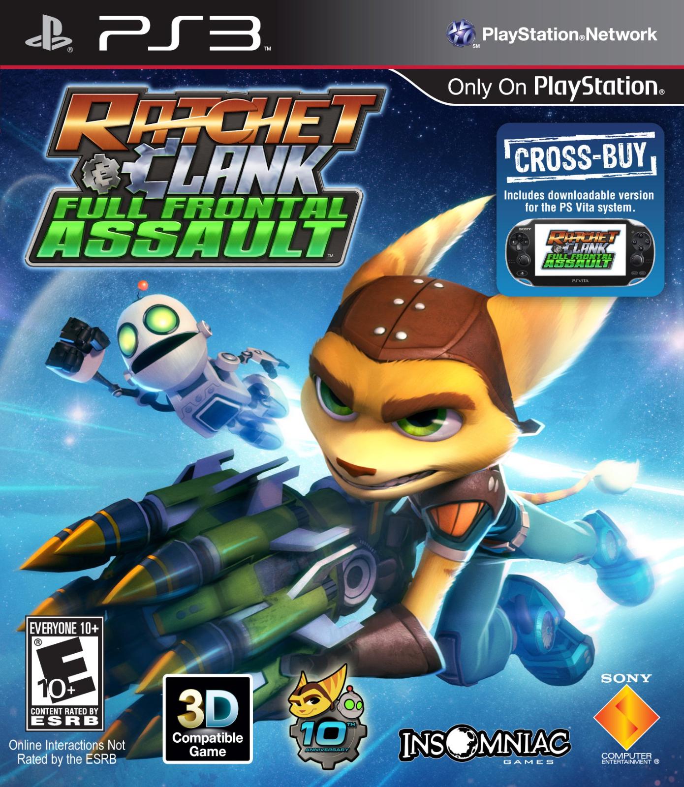 Ratchet & Clank: Full Frontal Assault Playstation 3 PS3 Videogame Used