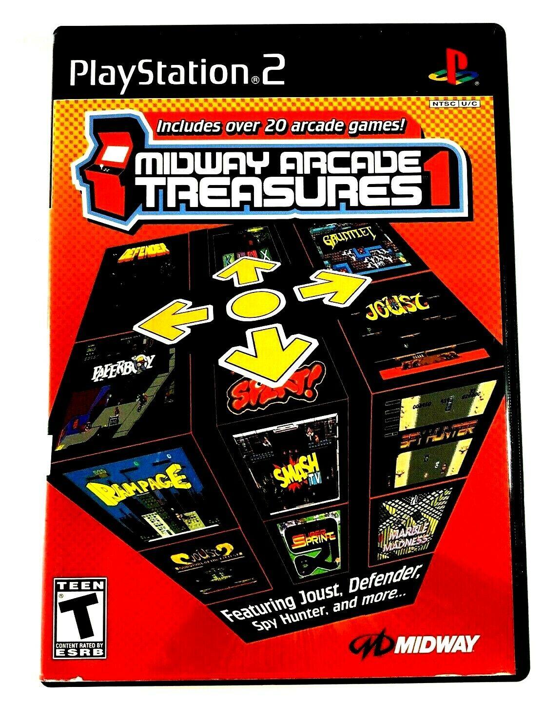 Midway Arcade Treasures [1] Playstation 2 PS2 Videogame Used