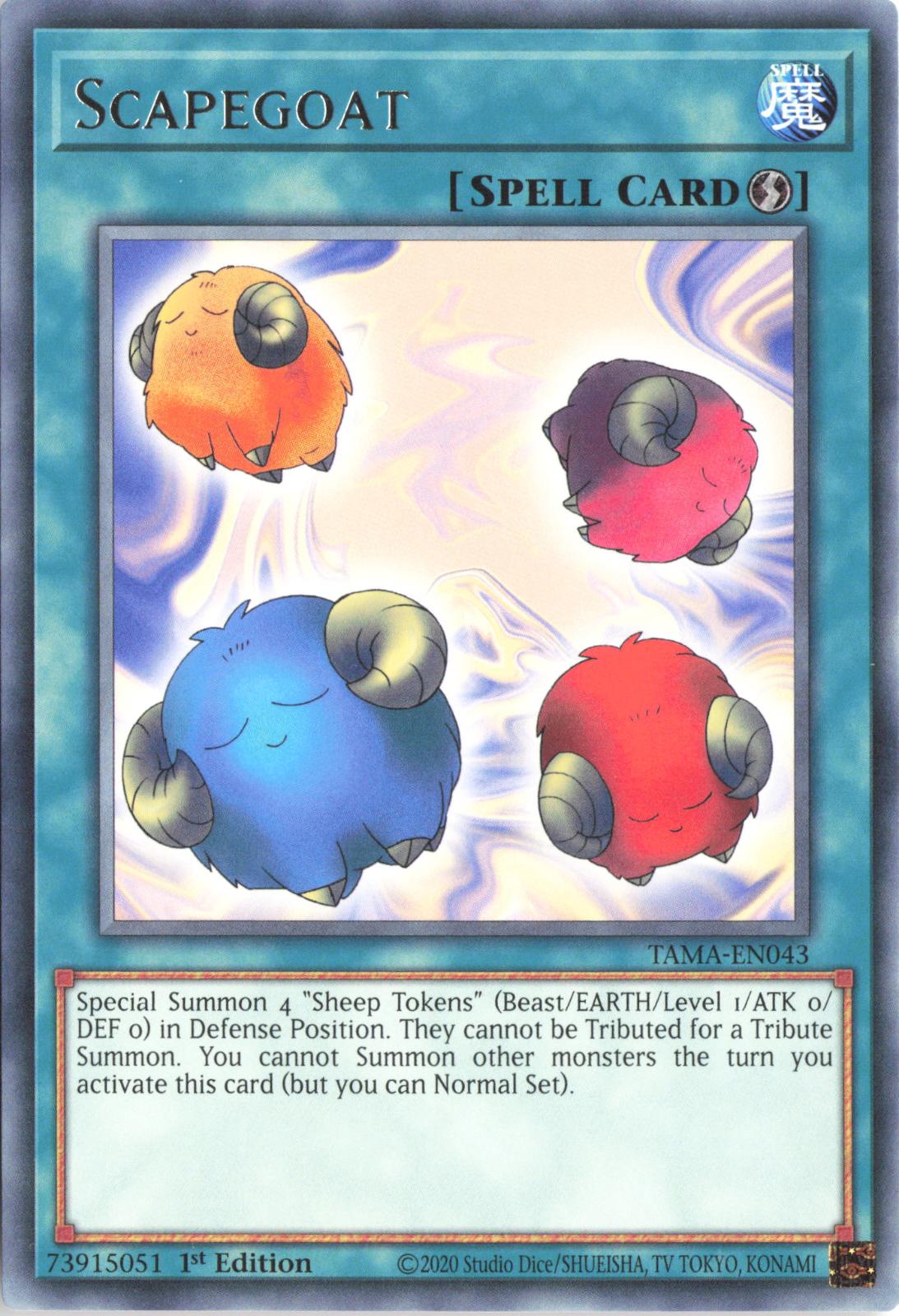 Scapegoat TAMA-EN043 Rare Tactical Masters Yu-Gi-Oh 1st Edition