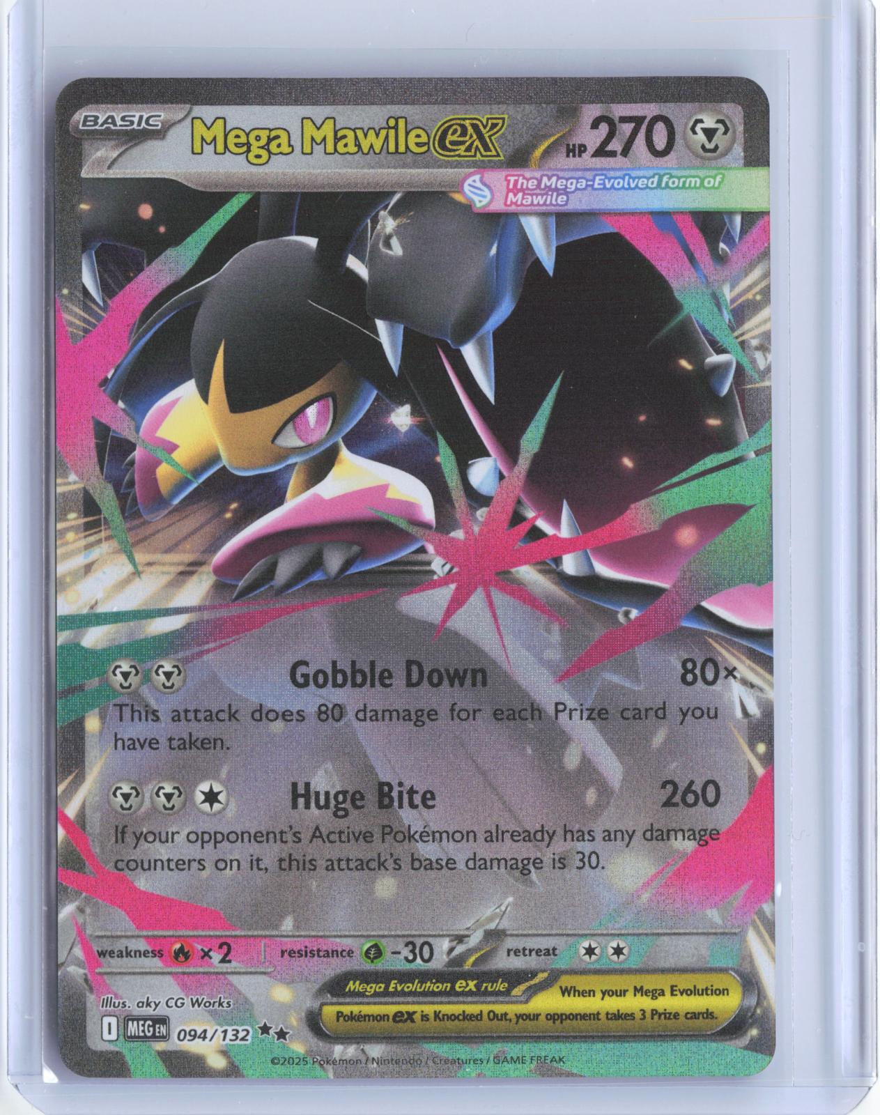 Mega Mawile ex 094/132 Double Rare Mega Evolution Pokemon TCG Card