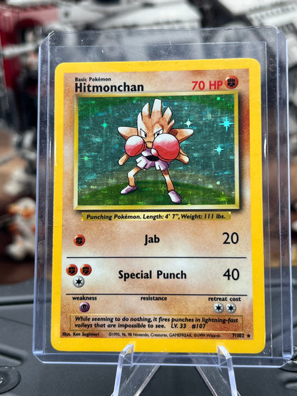 Hitmonchan Holo 7/102 - Base Set (BS) Unlimited Pokémon TCG WOTC