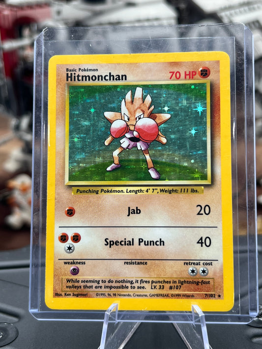 Hitmonchan Holo 7/102 - Base Set (BS) Unlimited Pokémon TCG WOTC