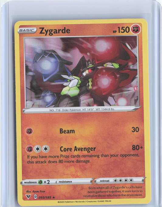 Zygarde 093/185 Holo Rare Vivid Voltage Pokemon