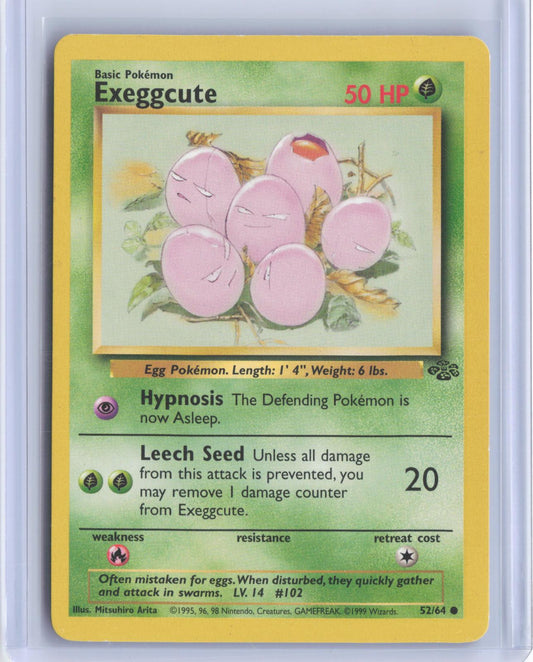 Exeggcute 52/64 Common Jungle Pokemon Unlimited TCG Card