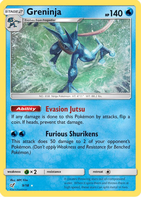 Greninja 9/18 / Holo Rare - Detective Pikachu (DEP) Pokémon TCG