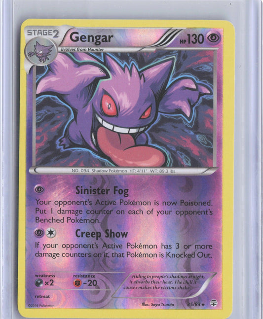 Gengar Reverse Holo Holo Rare Generations 35/83