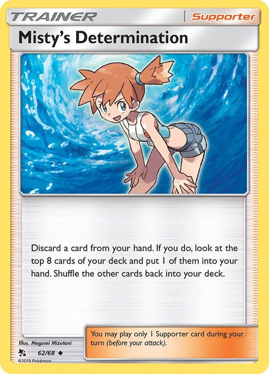 Misty's Determination 62/68 / Uncommon - Hidden Fates (HIF) POKÉMON TCG