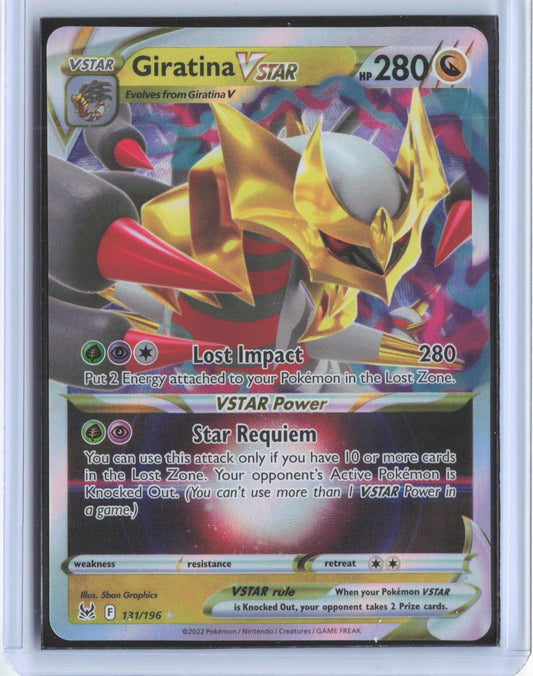 Giratina VSTAR 131/196 Holo VSTAR Rare Lost Origin Pokemon