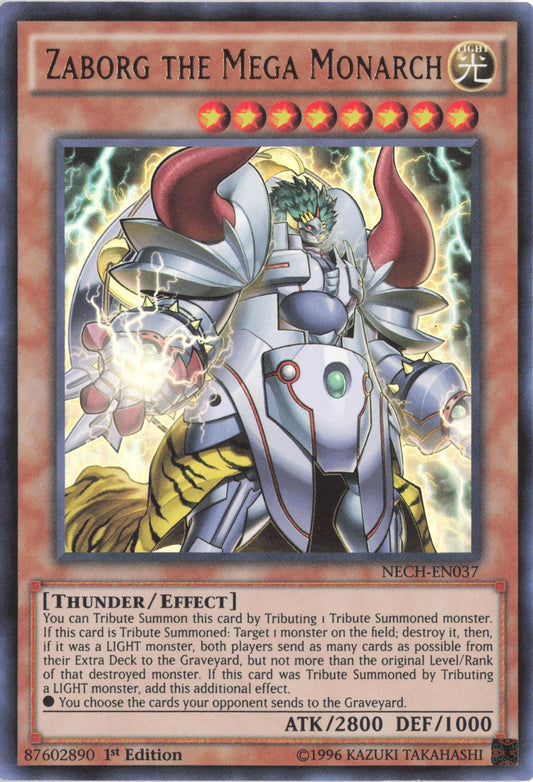 Zaborg the Mega Monarch NECH-EN037 The New Challengers Yu-Gi-Oh 1st Edition