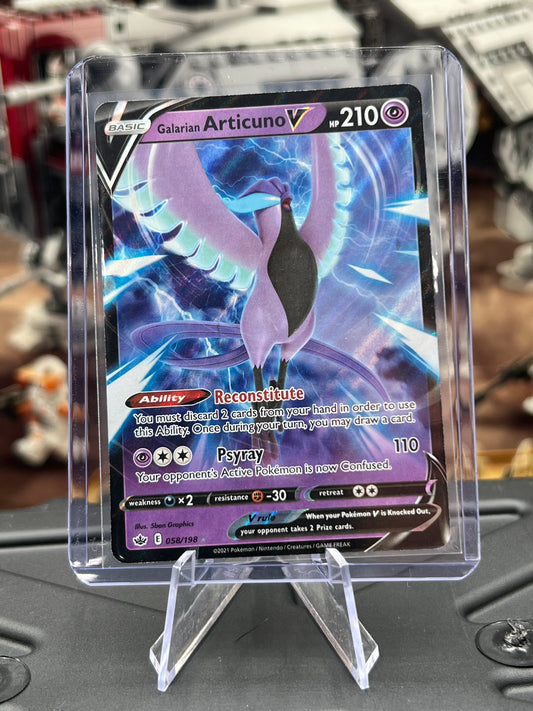 Galarian Articuno V 058/198 - SWSH06: Chilling Reign (SWSH06) Pokémon TCG
