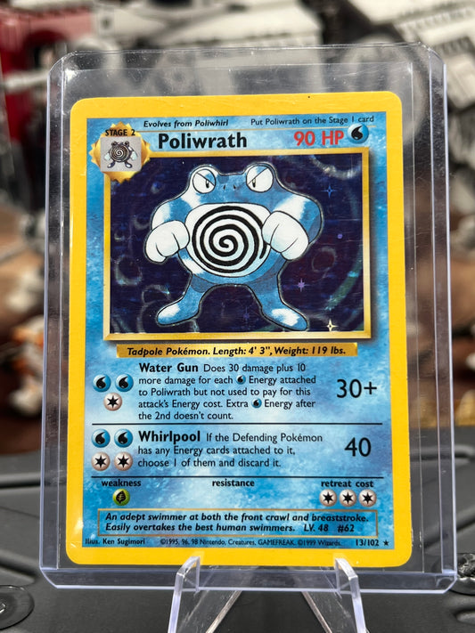 Poliwrath Holo 13/102 - Base Set (BS) Unlimited Pokémon TCG WOTC