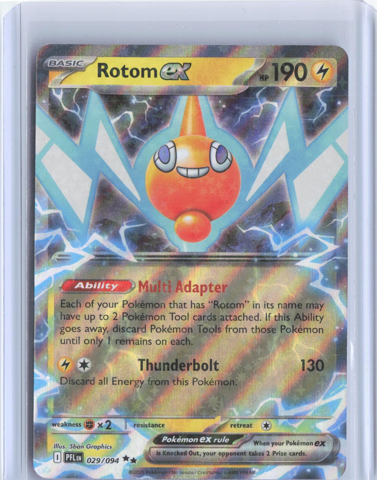 Rotom ex 029/094 Double Rare Phantasmal Flames Pokemon Holo