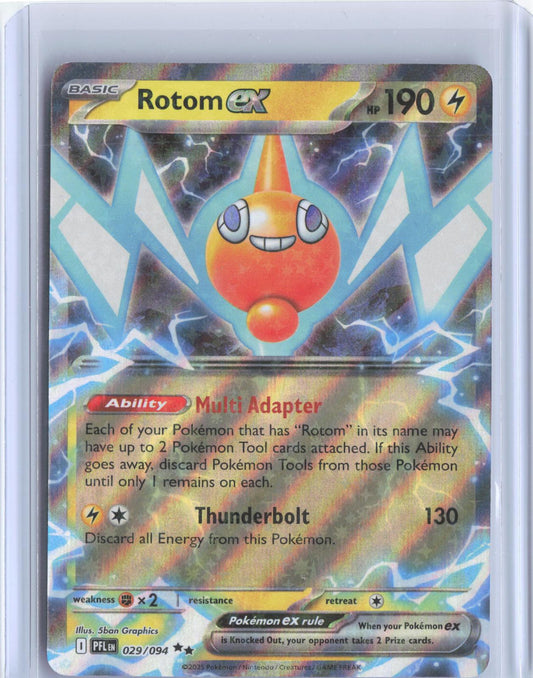 Rotom ex 029/094 Double Rare Phantasmal Flames Pokemon Holo