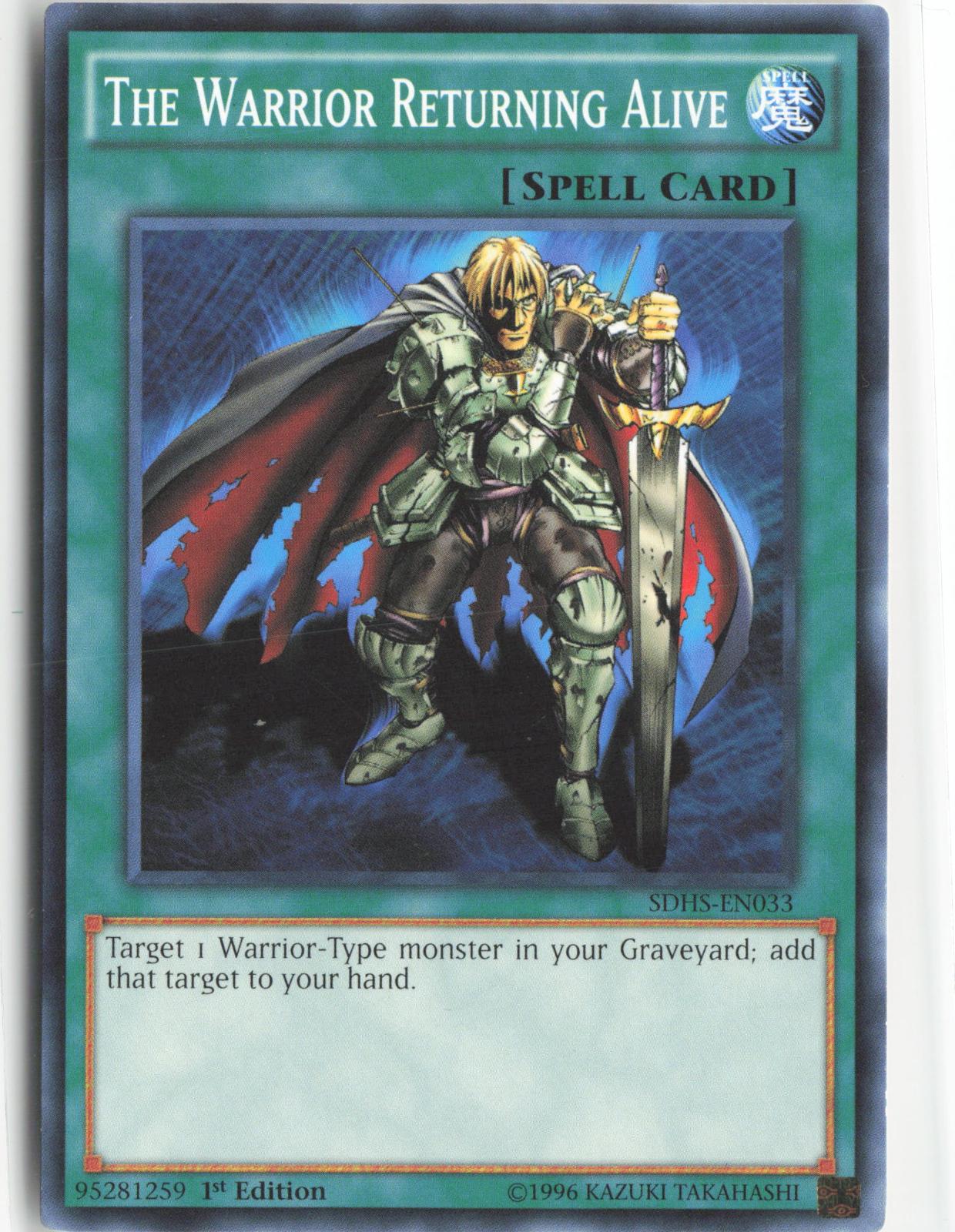 The Warrior Returning Alive SDHS-EN033 Structure Deck: HERO Strike Yu-Gi-Oh 1st Edition