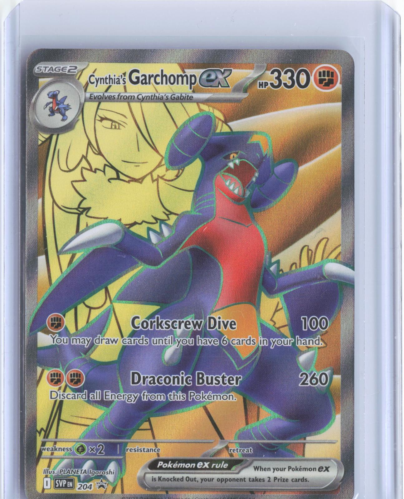 Cynthia's Garchomp ex 204 Holo Promo Scarlet & Violet Promo Pokemon TCG Card