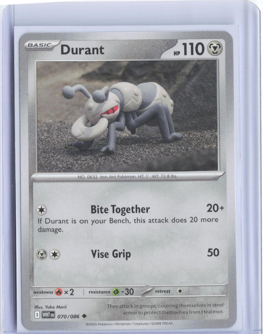 Durant 070/086 Uncommon White Flare Pokemon TCG Card