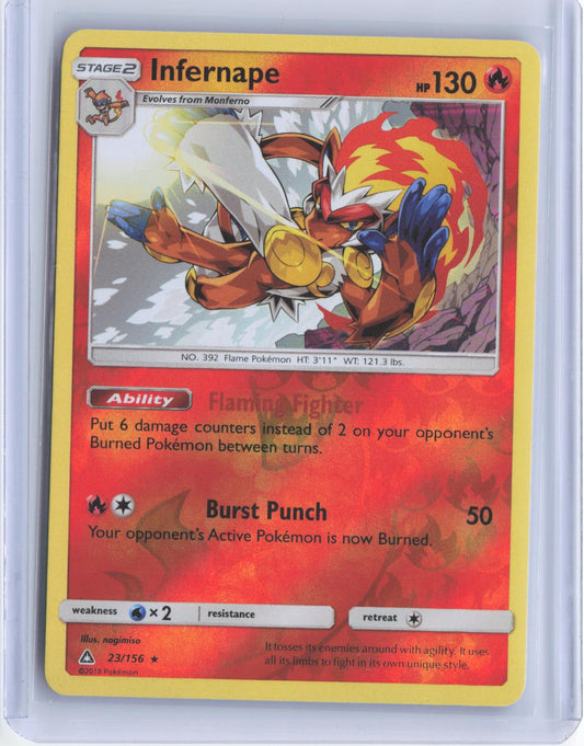 Infernape 23/156 Holo Rare Ultra Prism Pokemon Reverse Holo TCG Card