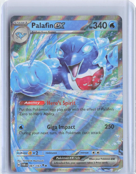 Palafin ex 061/167 Double Rare Twilight Masquerade Pokemon Holo