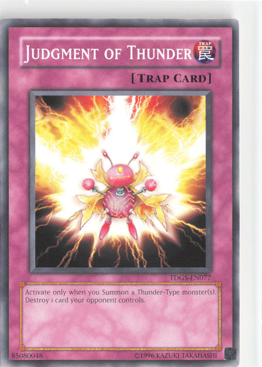 Judgment of Thunder TDGS-EN077 The Duelist Genesis Yu-Gi-Oh Unlimited