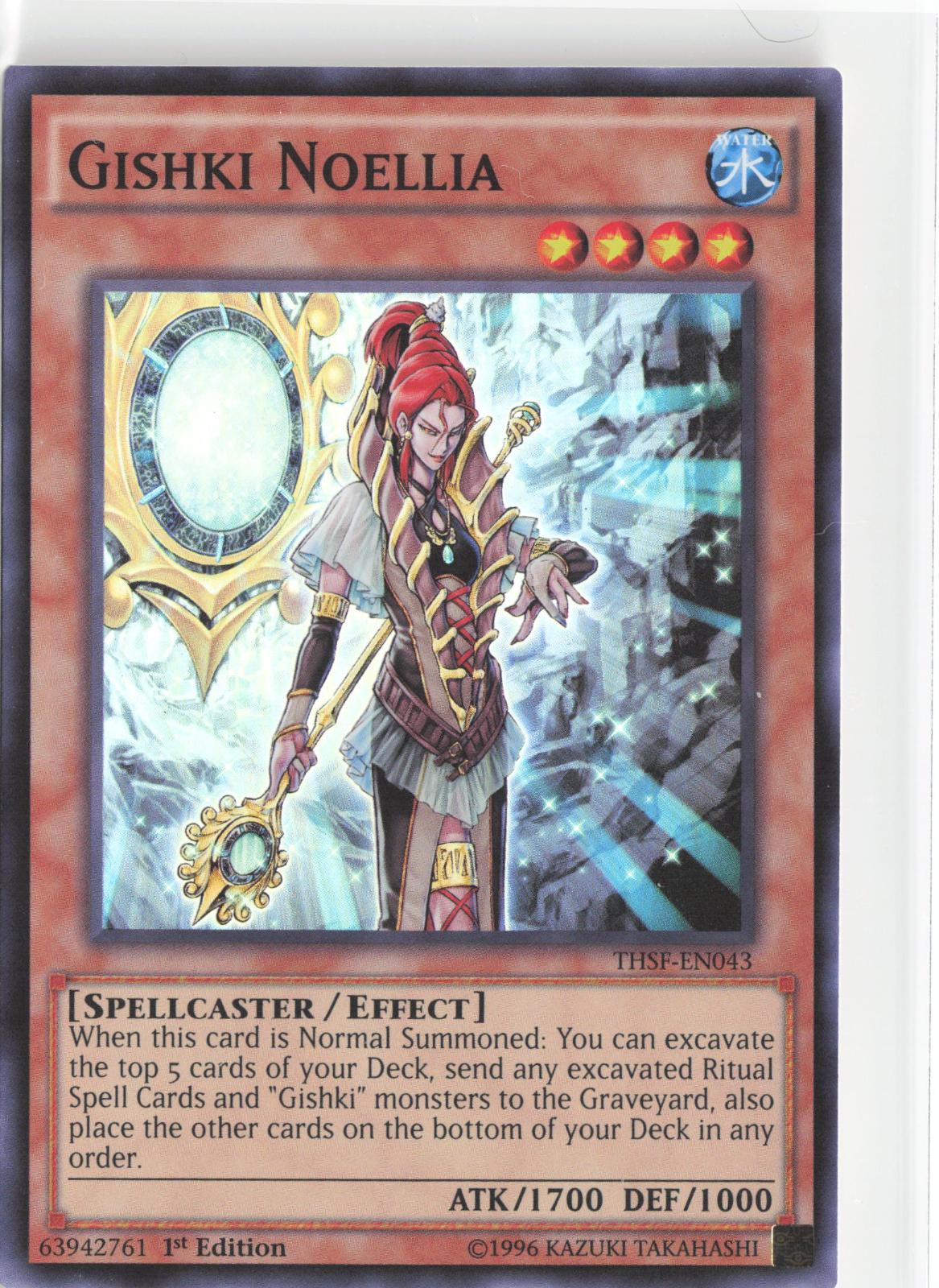 Gishki Noellia THSF-EN043 Super Rare The Secret Forces Yu-Gi-Oh 1st Edition