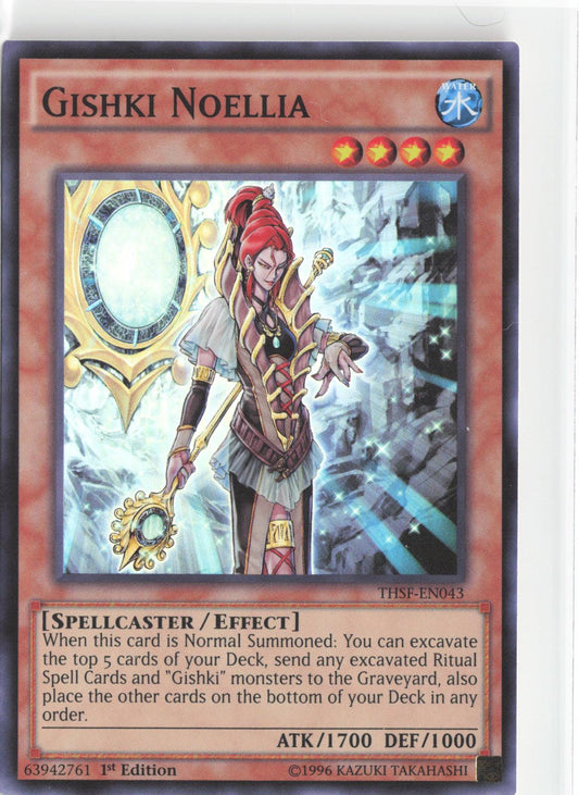Gishki Noellia THSF-EN043 Super Rare The Secret Forces Yu-Gi-Oh 1st Edition