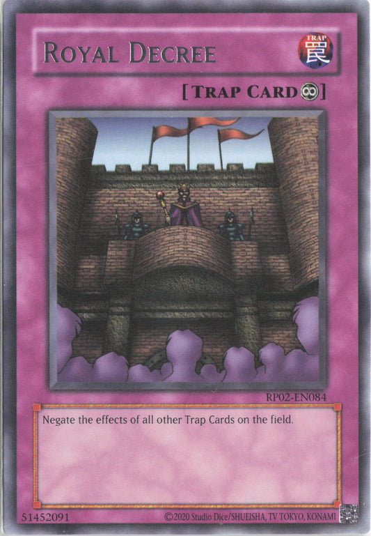 Royal Decree RP02-EN084 Rare Retro Pack 2 Yu-Gi-Oh Unlimited