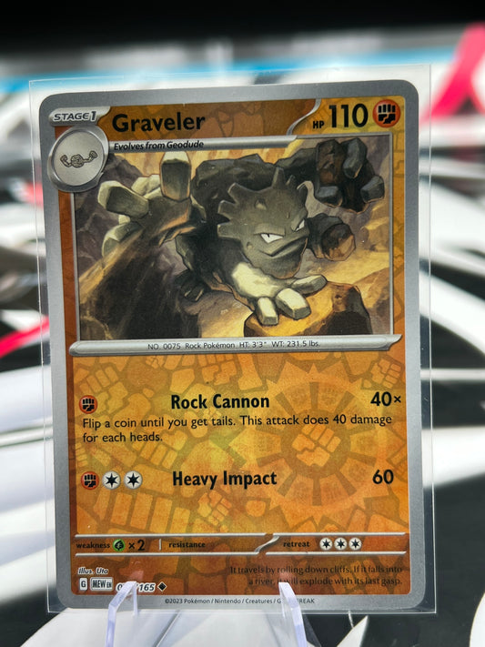 Graveler Reverse Holo 075/165 - SV: Scarlet & Violet 151 (MEW) Pokémon Card TCG
