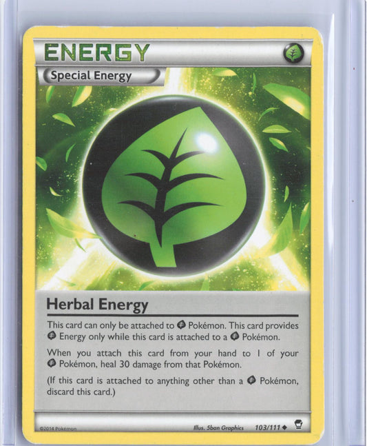 Herbal Energy 103/111 Uncommon Furious Fists Pokemon TCG Card