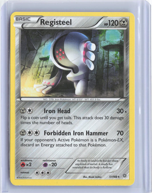 Registeel 51/98 Rare Ancient Origins Pokemon Reverse Holo TCG Card