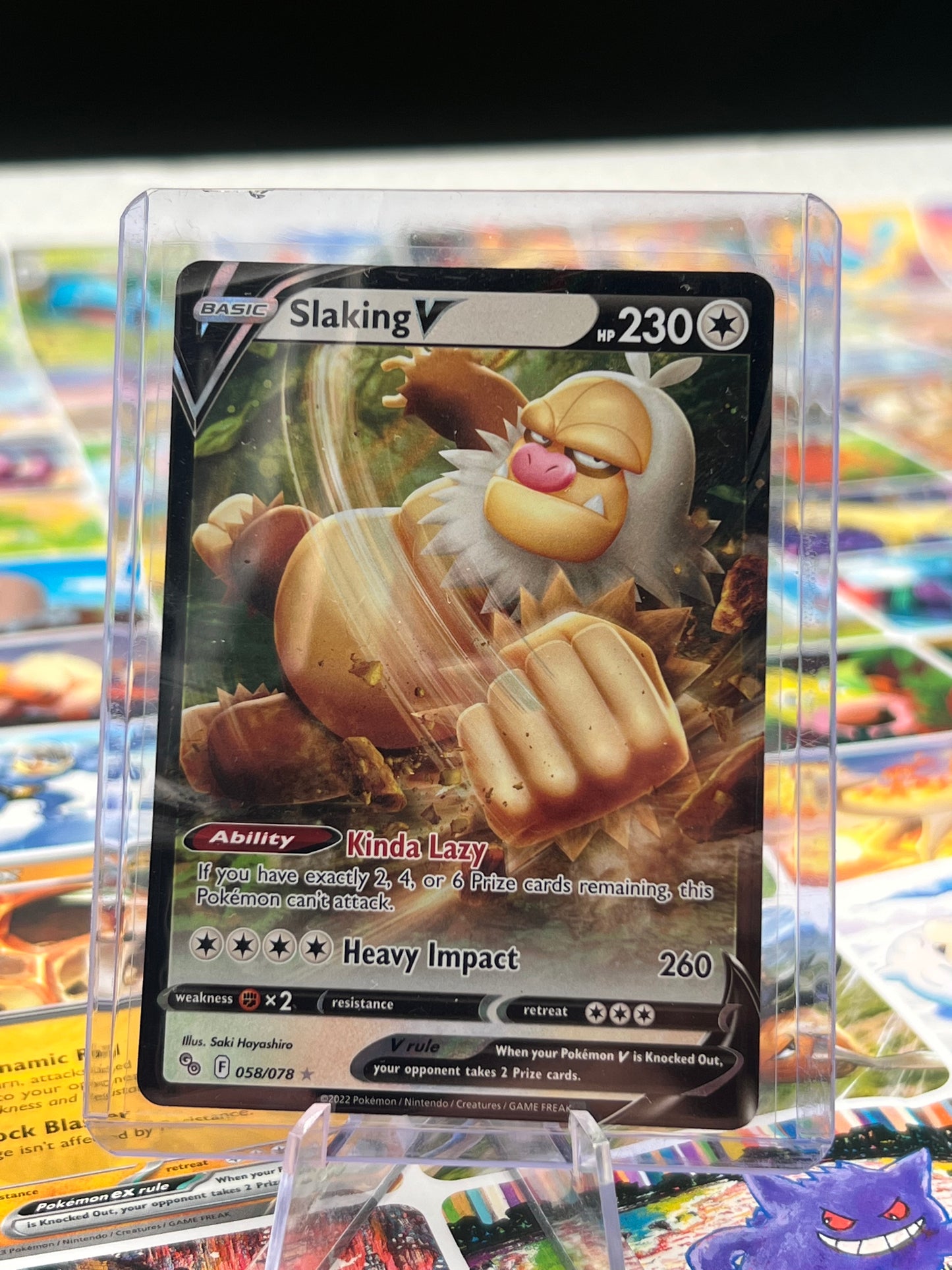 Slaking V 058/078 - Pokemon GO (PGO) Pokémon Card TCG