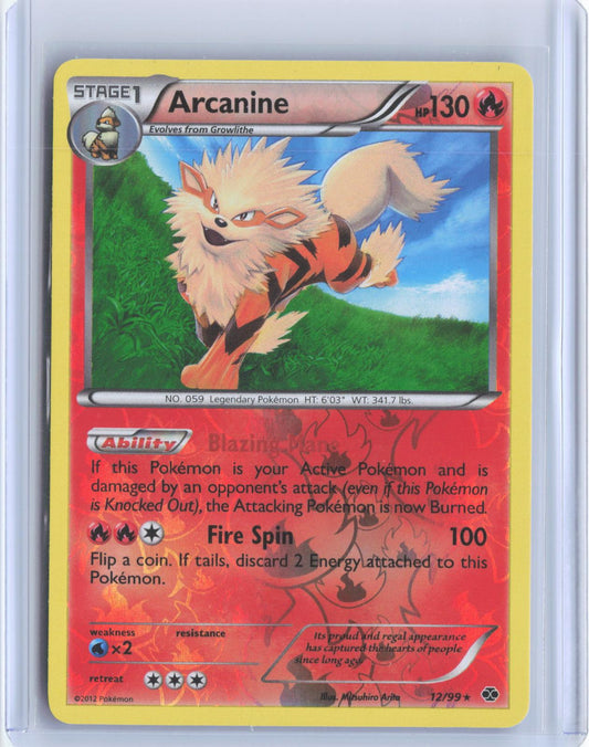 Arcanine 12/99 Rare Next Destinies Pokemon Reverse Holo