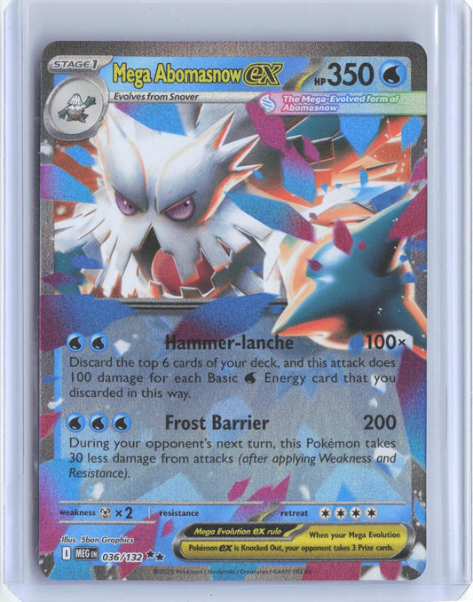 Mega Abomasnow ex 036/132 Double Rare Mega Evolution Pokemon Holo