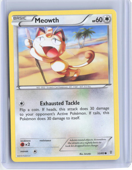 Meowth 53/83 Common Generations Pokemon TCG Card