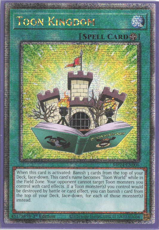 Toon Kingdom (Quarter Century Secret Rare) MP24-EN006 25th Anniversary Tin: Dueling Mirrors Yu-Gi-Oh 1st Edition
