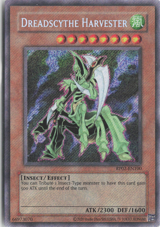 Dreadscythe Harvester RP02-EN100 Secret Rare Retro Pack 2 Yu-Gi-Oh Unlimited