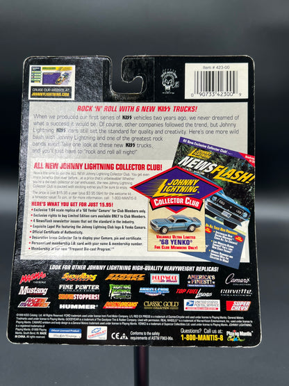 Johnny Lightning KISS Die Cast Johnny Lightning Kiss 1991 GMC Syclone Metal Body and Chassis Real Wheel Series Truck Playing Mantis New