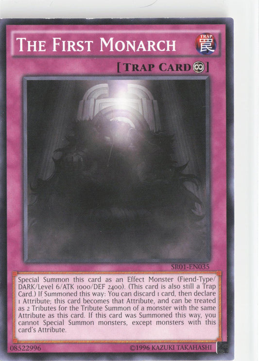 The First Monarch SR01-EN035 Structure Deck: Emperor of Darkness Yu-Gi-Oh Unlimited