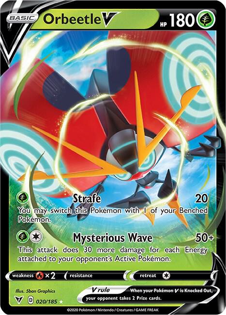 Orbeetle V 020/-185 - SWSH04: Vivid Voltage (SWSH04) Pokémon Card TCG