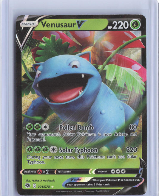 Venusaur V 001/073 Holo V Rare Champion's Path Pokemon Holo TCG Card