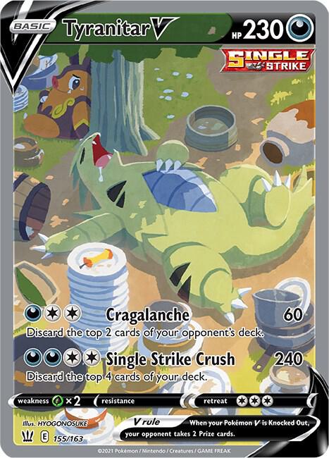 Tyranitar V (Alternate Full Art) - SWSH05: Battle Styles (SWSH05) POKÉMON TCG