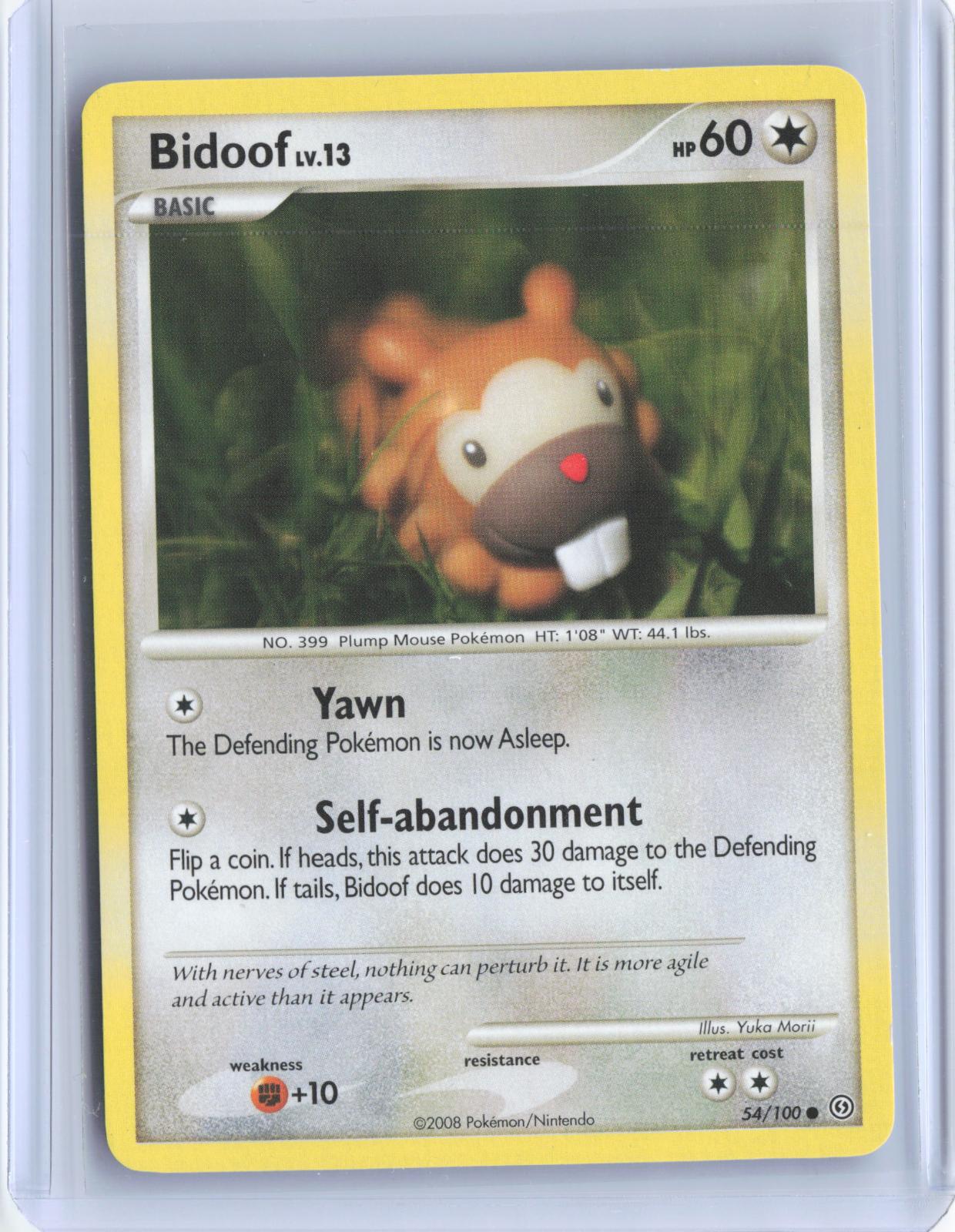 Bidoof 54/100 Common Stormfront Pokemon