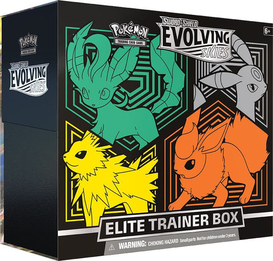 Evolving Skies Elite Trainer Box [Flareon/Jolteon/Umbreon/Leafeon] ETB - SWSH07: Evolving Skies (SWSH07) Pokémon TCG