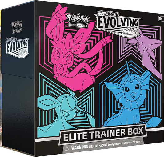 Evolving Skies Elite Trainer Box [Glaceon/Vaporeon/Sylveon/Espeon] ETB - SWSH07: Evolving Skies (SWSH07) Pokémon TCG